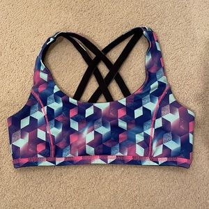 Multi-Color Ivivva Reversible Sports Bra